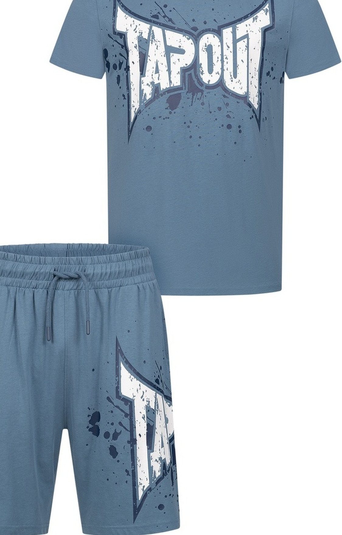 TAPOUT Trainingsanzug Dunlab Herren T-Shirt & Shorts Set normale Passform