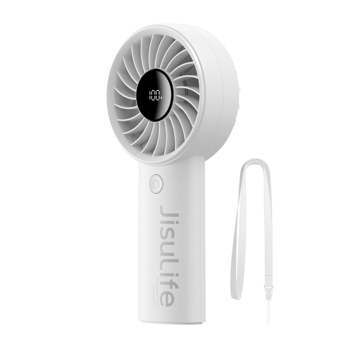 Jisulife Handventilator Life4, LED Anzeige mit 5 Stufen und bis zu 13 Stunden Laufzeit