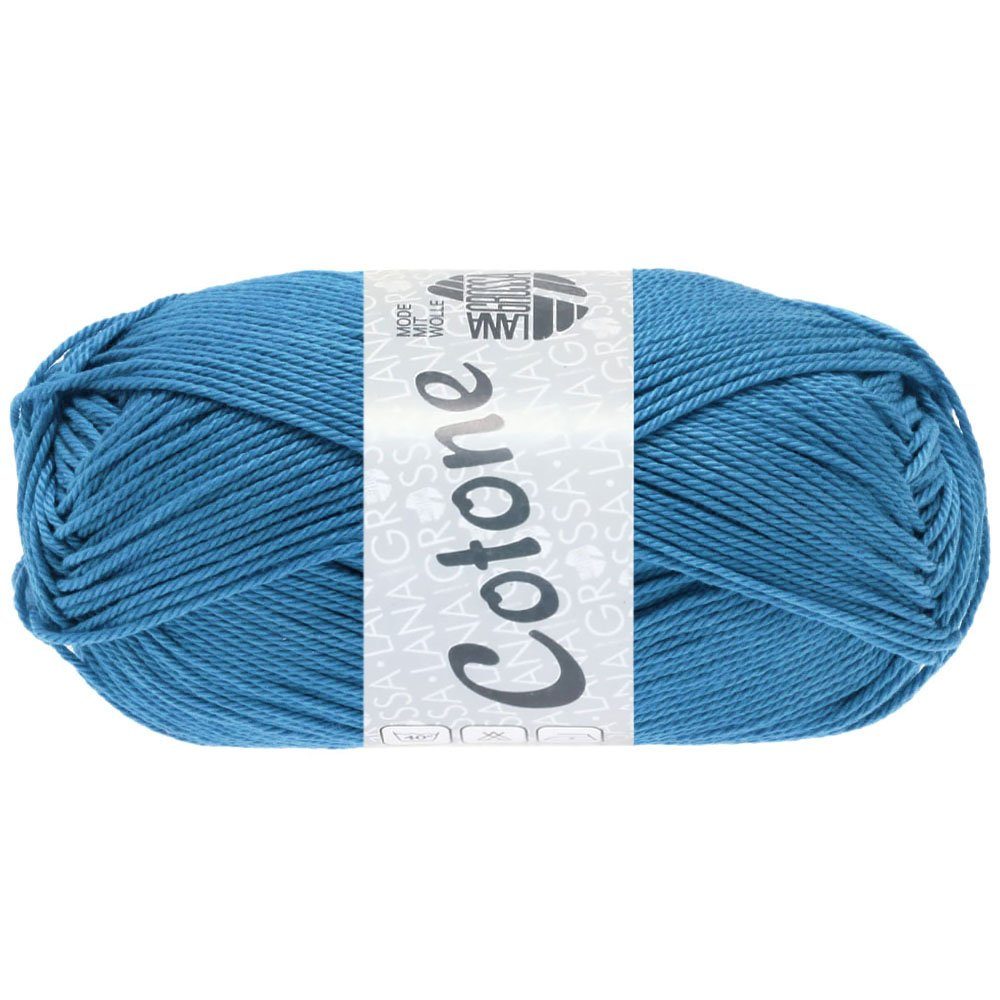 LANA GROSSA COTONE Häkelwolle, 125 m (vielseitiges Baumwoll-Basicgarn), 50 g