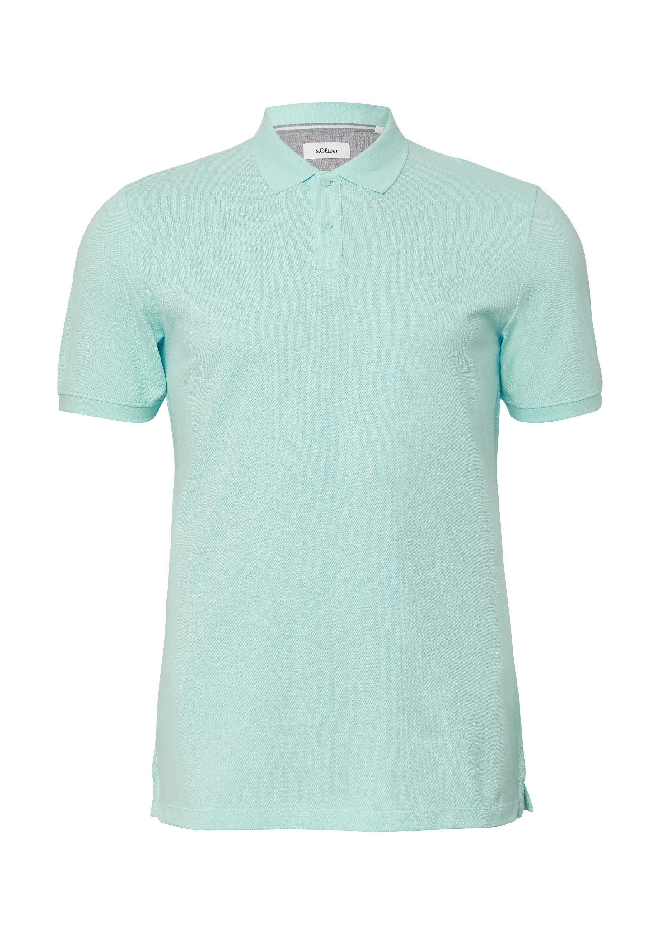 s.Oliver Kurzarmshirt Polo-Shirt Poloshirt aus Baumwollpiqué günstig online kaufen