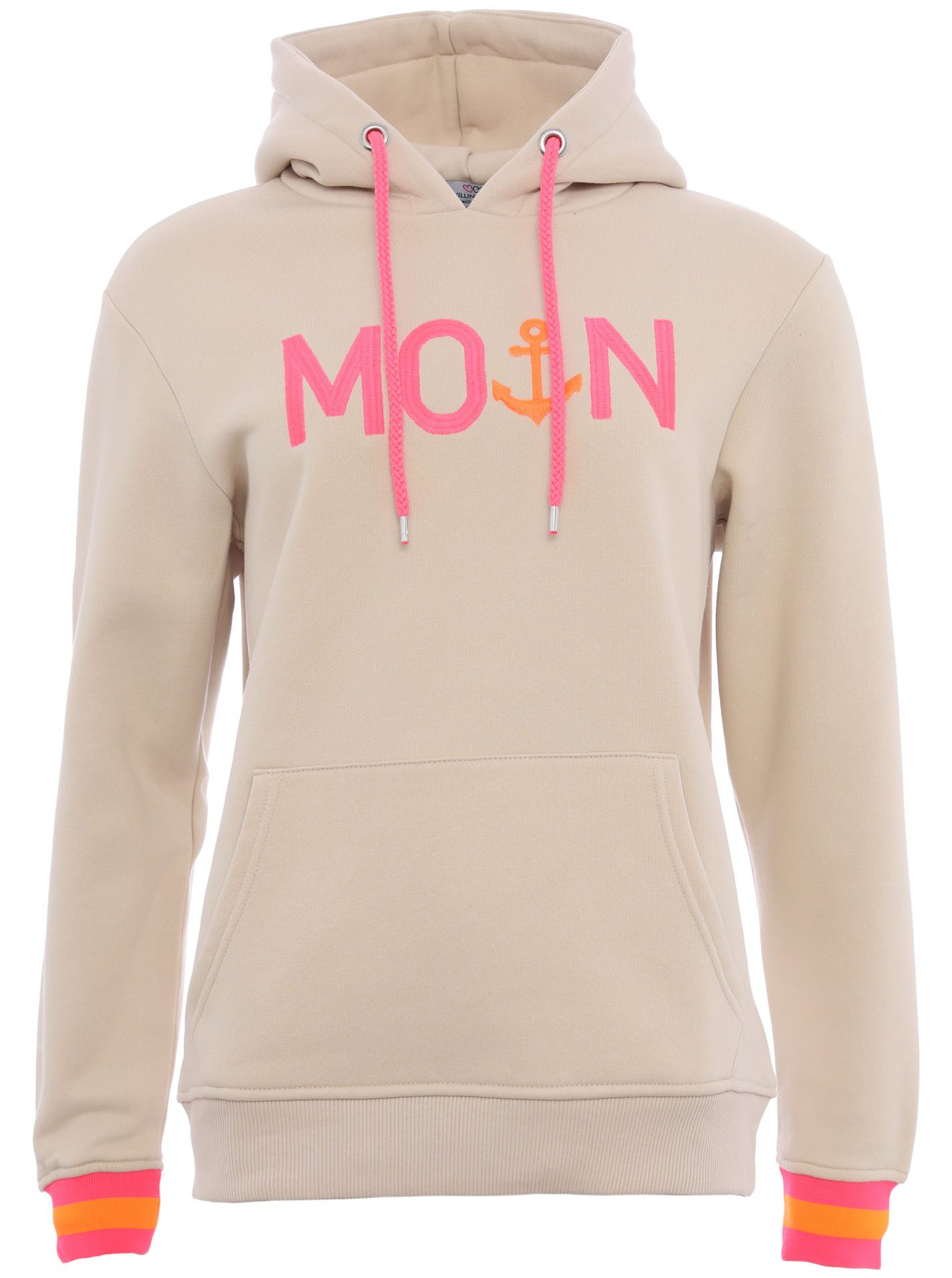 Zwillingsherz Hoodie "Rahel" Kontrastbündchen, Kängurutasche, Langarm, Kapu günstig online kaufen