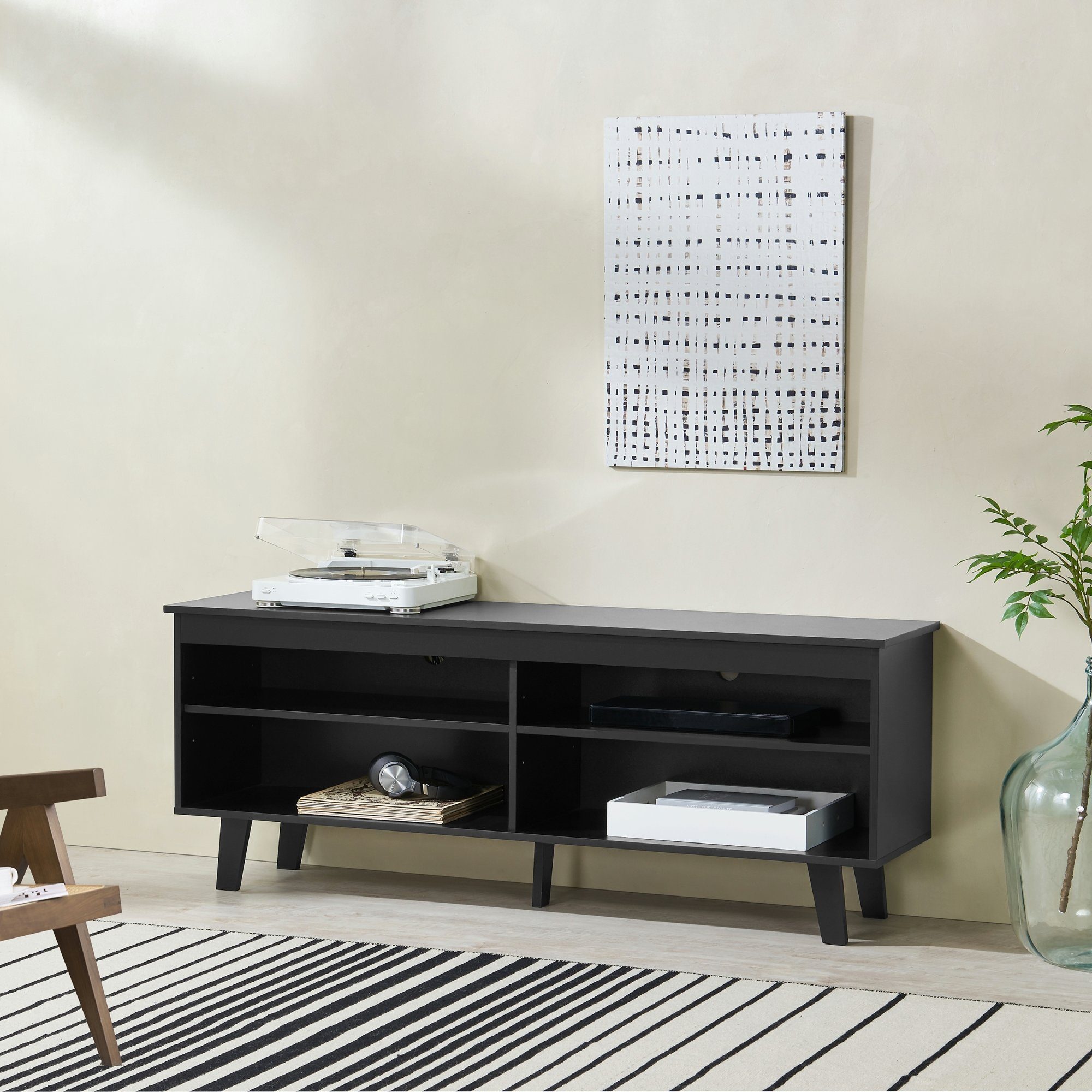 en.casa TV-Schrank »Stenløse« mit 4 Ablagefächern günstig online kaufen