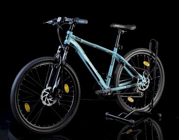 HILAND Mountainbike 27.5/29 Zoll MTB 21 Gang Jugendliche Fahrrad Herren Damen Jungen, 21 Gang Shimano Tourney Schaltwerk, Kettenschaltung, (Set, mit Schutzblechen und Dreiecktasche), für Damen und Herren 160 - 200 cm MTB Hardtail Fahrrad