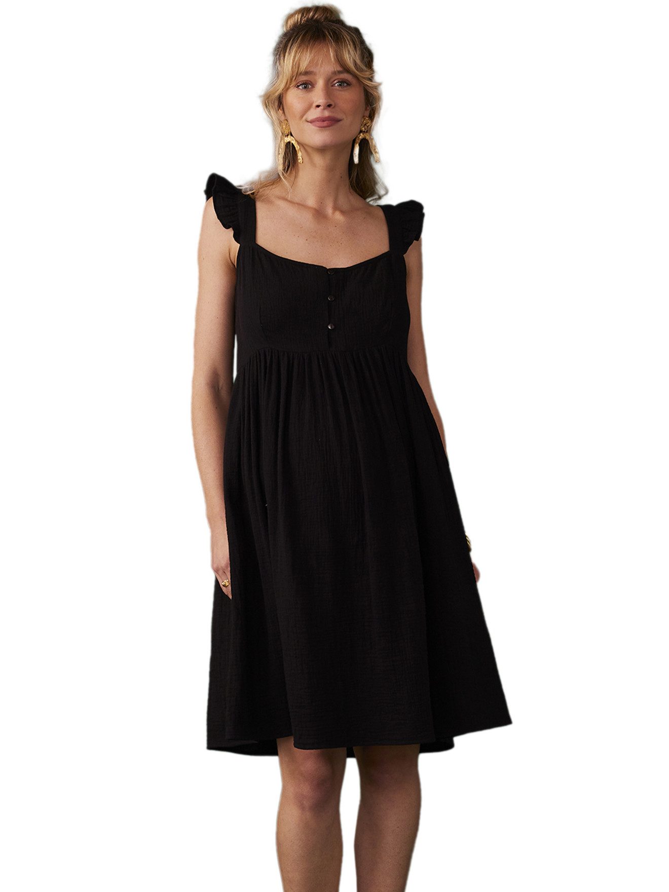 Envie de Fraise Minikleid Musselinkleid für Schwangerschaft & Stillzeit