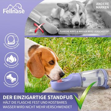 Fellnase Hunde-Futterautomat Hunde Tinkflasche mit Futterbox 500 ml