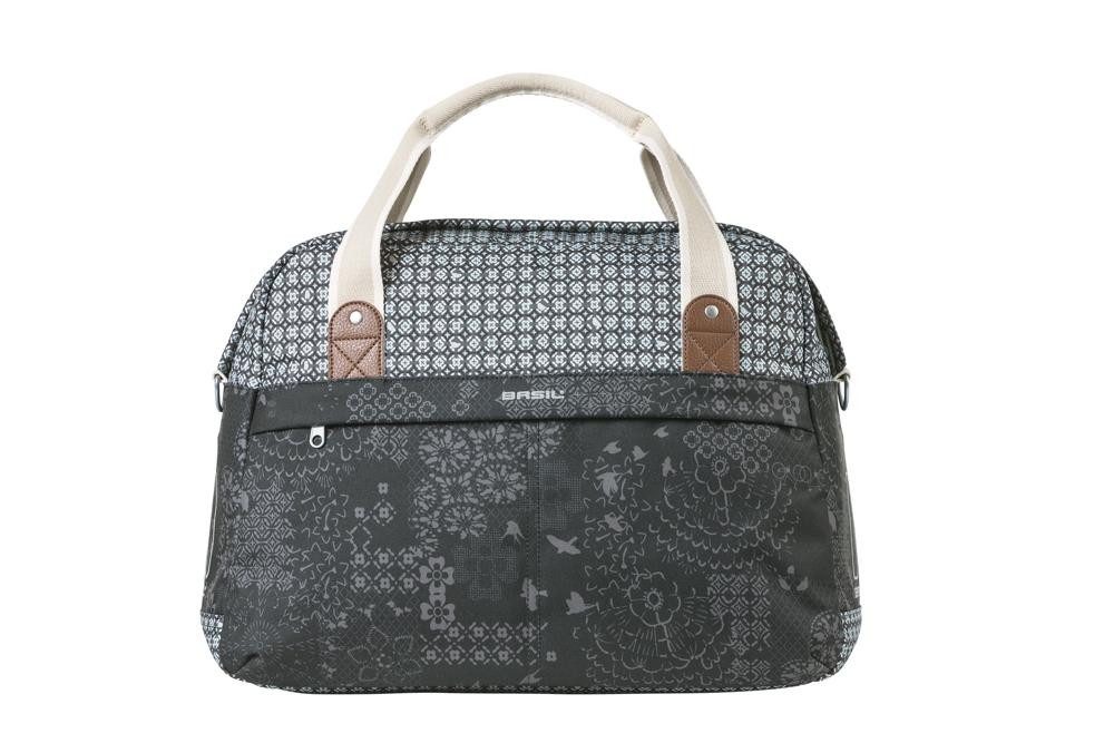 Basil Fahrradtasche Basil Schultertasche Boheme Carry All charcoal mit Reißverschluss 18 L