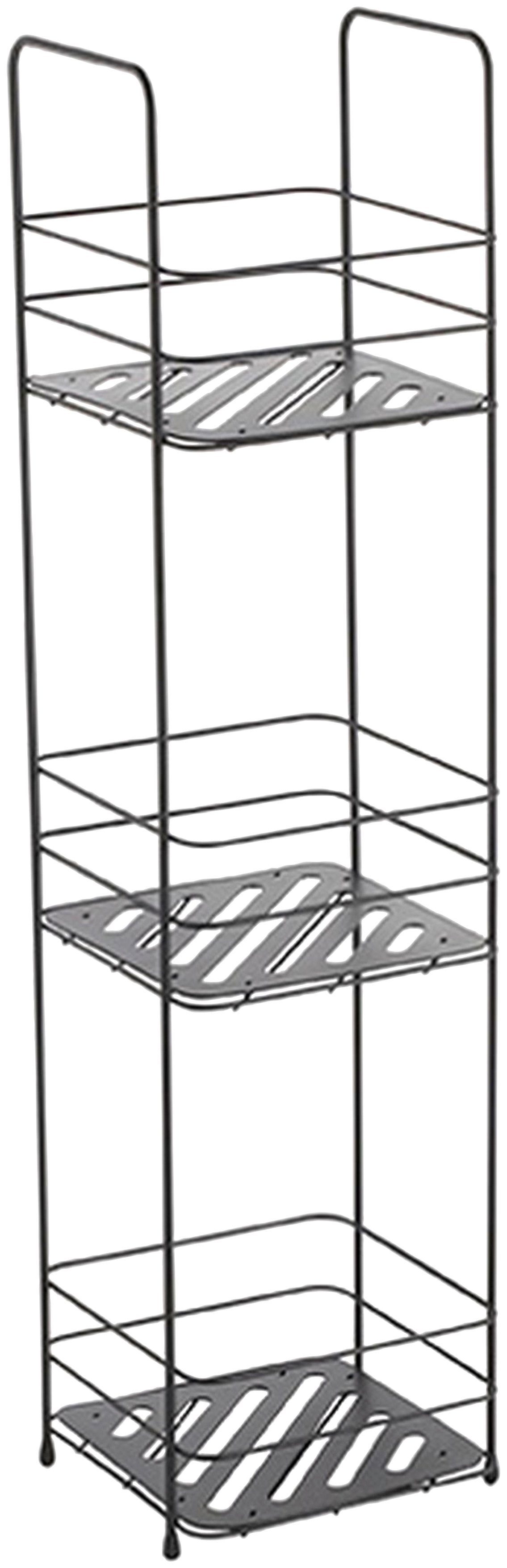 MSV Duschregal 3-Stöckig, BxTxH: 16,5x15,5x63 cm | Duschablagen