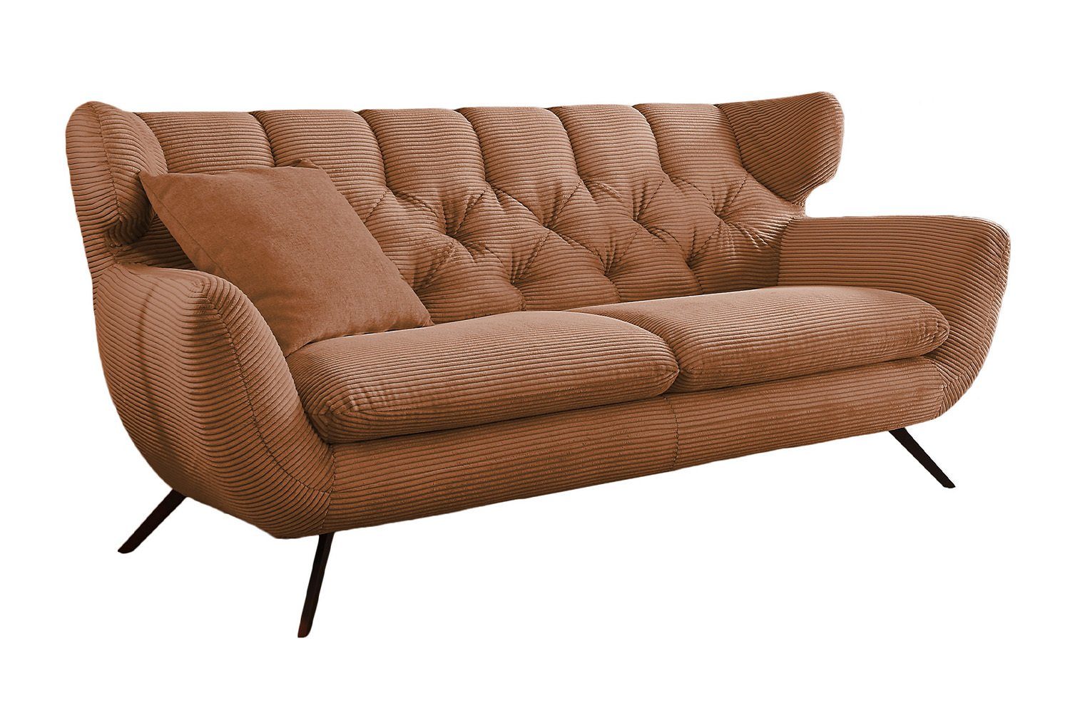 Sofa 2-Sitzer Cord, CHARME, KAWOLA od. od. Velvet versch. Farben 2,5-Sitzer,