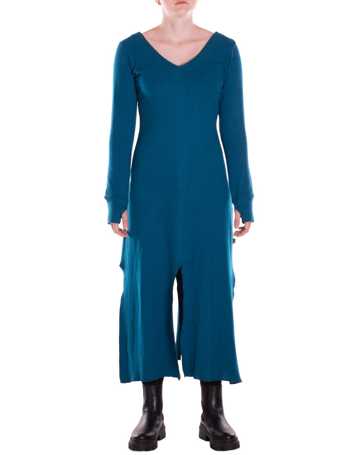 Vishes Midikleid Kleid knielang aus Baumwolle günstig online kaufen