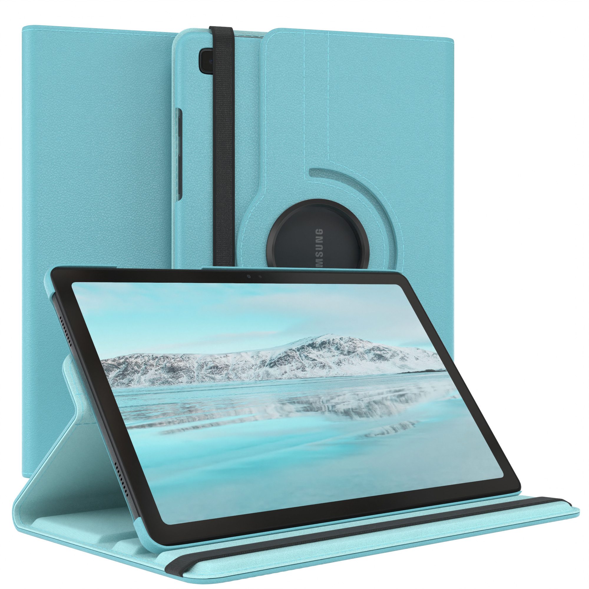 EAZY CASE Tablet-Hülle Rotation Case für Samsung Galaxy Tab A7 10,4 Zoll, Schutzasche für Tablets Flipcase Hülle Kratzschutz Displayschutz Blau