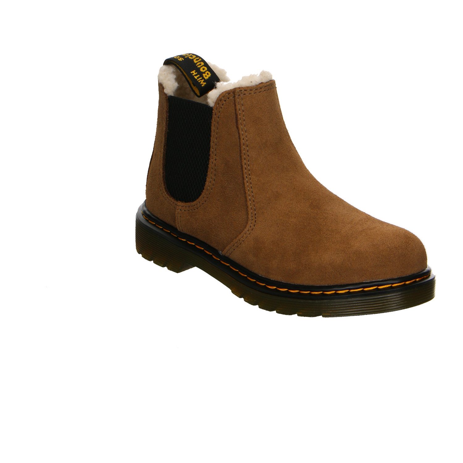 DR. MARTENS Dr. Martens 2976 Velour Klettstiefel Winter Junge braun Winterstiefelette