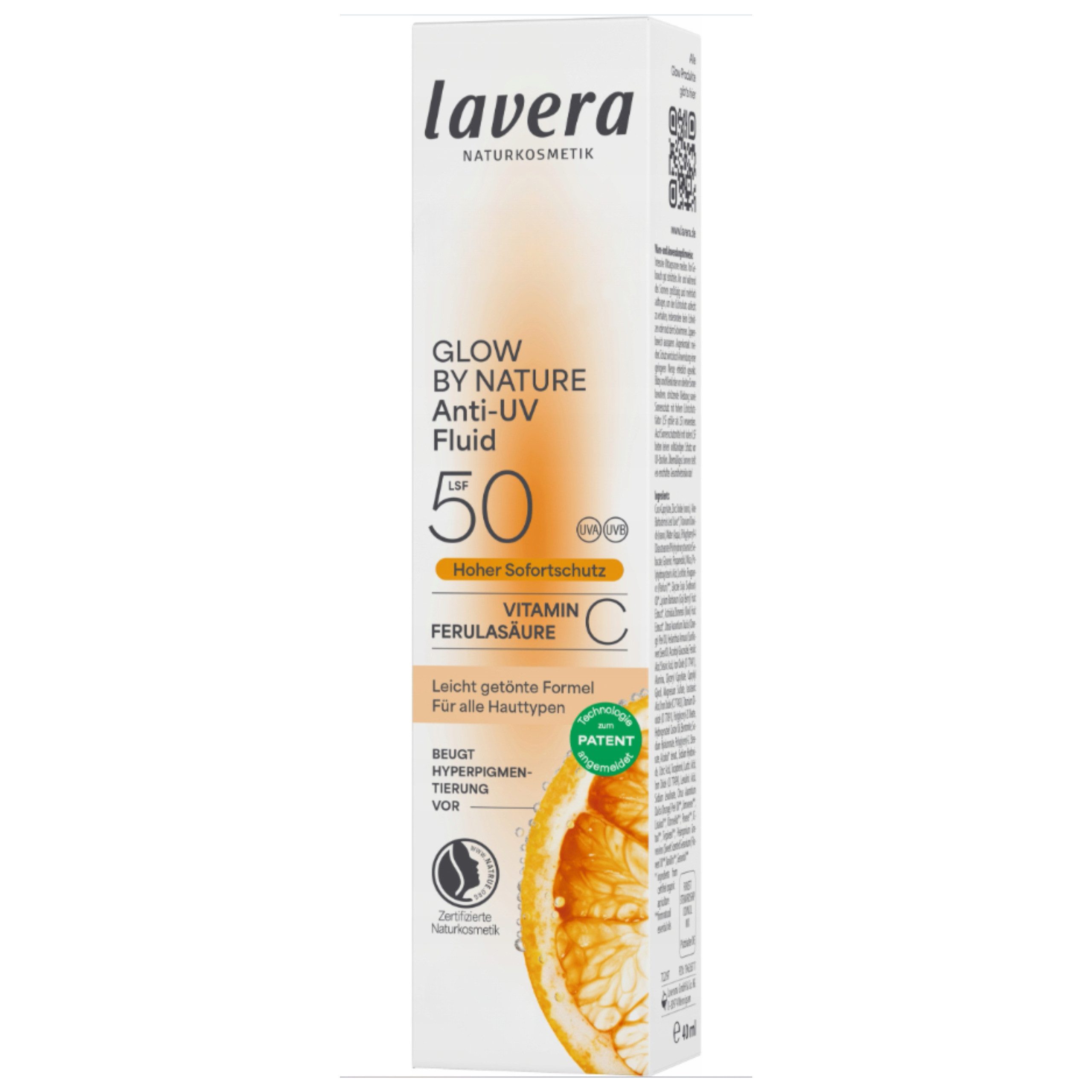 lavera Sonnenschutzfluid Glow by Nature Anti-UV Fluid LSF 50, 1-tlg.