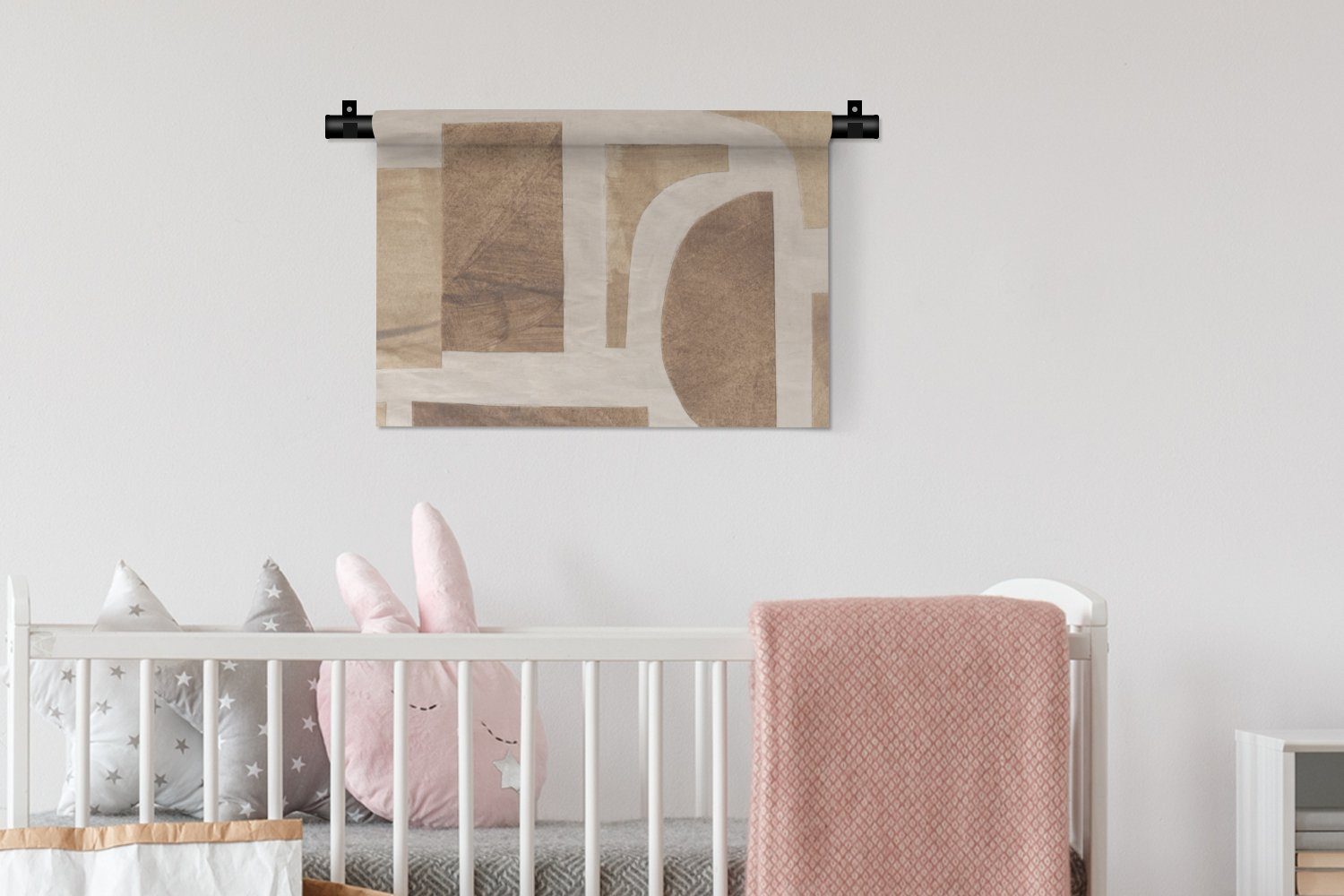 MuchoWow Wanddekoobjekt Formen - Abstrakt Schlafzimmer, Puzzle - Wanddeko Kinderzimmer Holz, - für Wandbehang, Wohnzimmer, Kleid