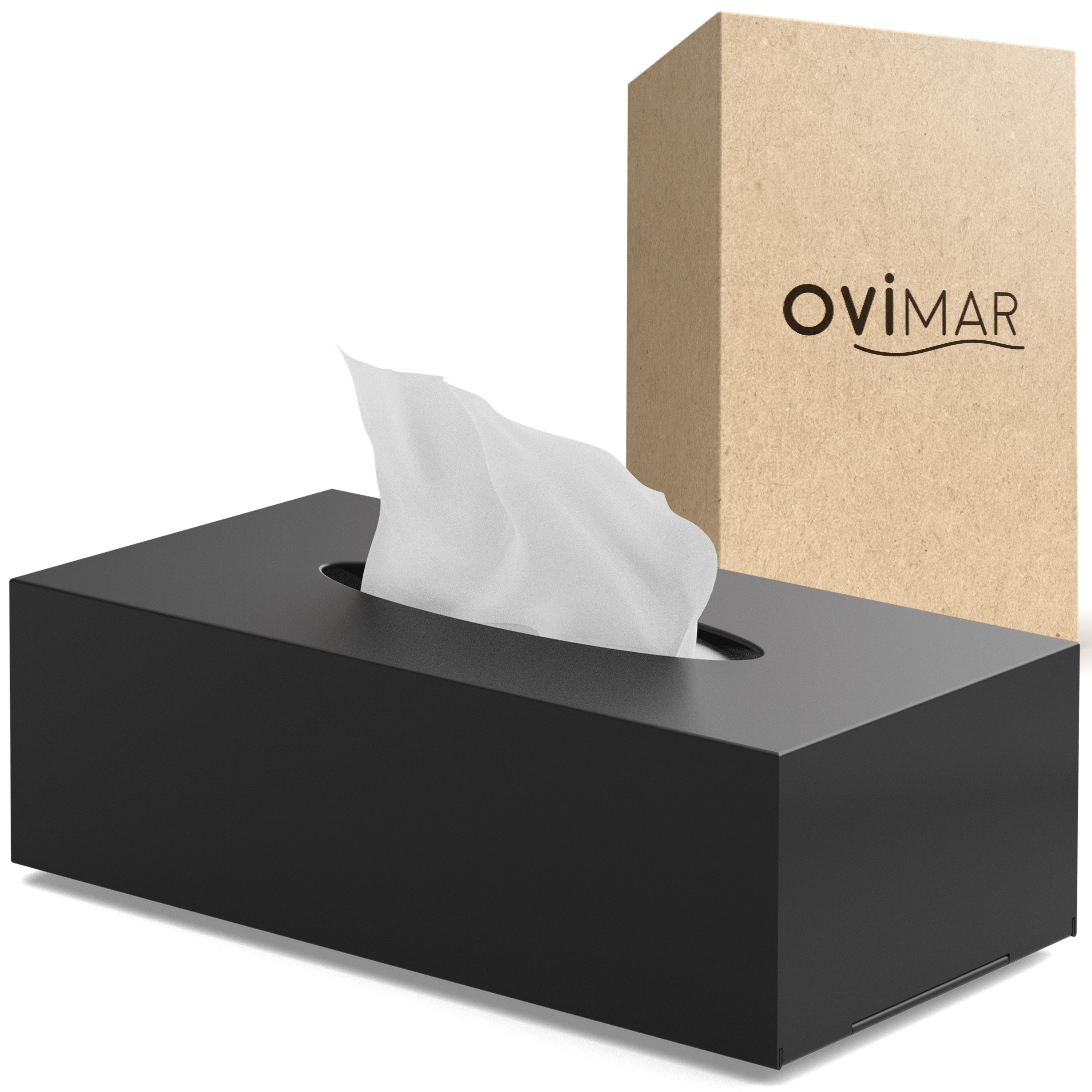 ovimar Papiertuchbox (1 St), aus Edelstahl in Schwarz zur