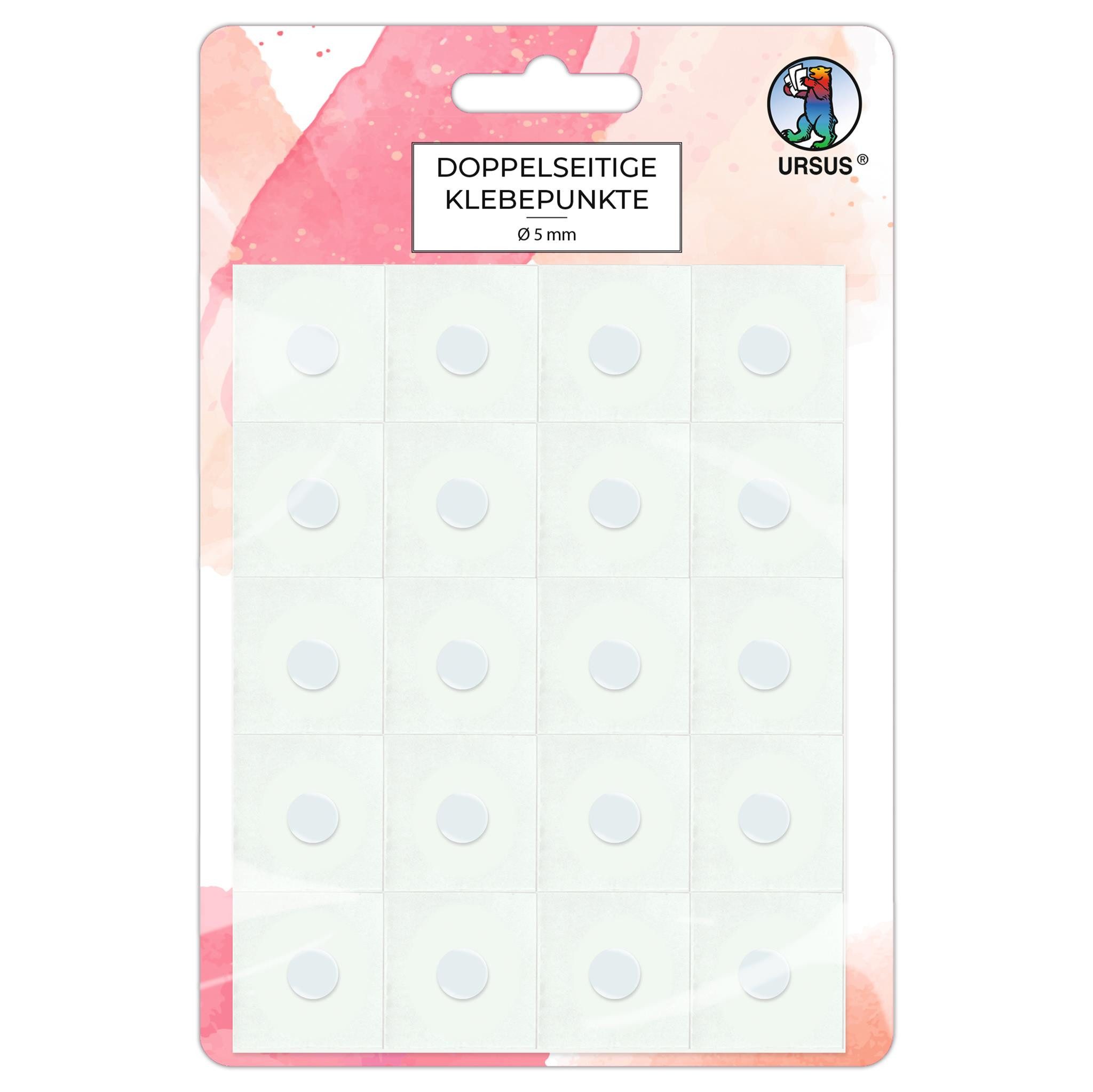 URSUS Klebepad Ursus 44050000 Doppelseitige Klebepunkte, Durchmesser ca. 5 günstig online kaufen