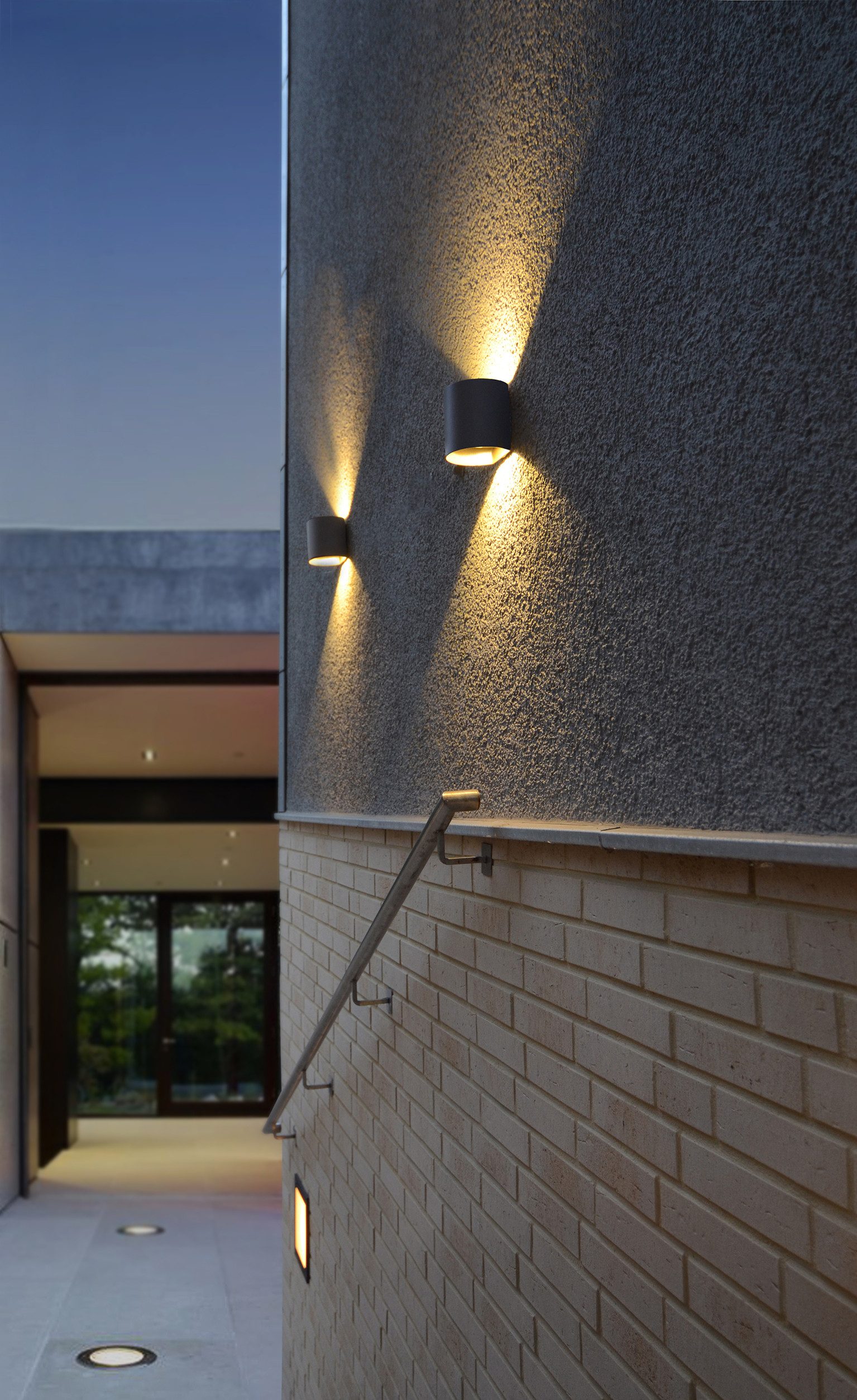 LED Wandleuchte Dodd in Anthrazit W 540lm IP54 rund günstig online kaufen