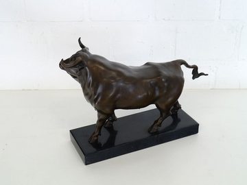 AFG Dekoobjekt Wildlife-Dekoration: Bronze Stier Bulle auf Marmor