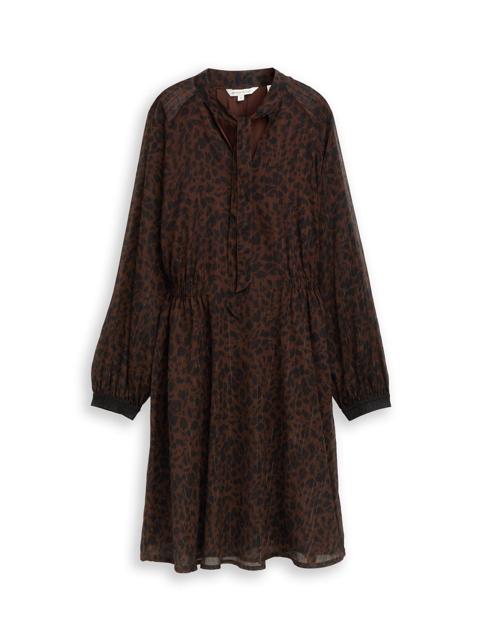 TOM TAILOR Sommerkleid Kleider & Jumpsuits Chiffon-Kleid mit Leo-Print