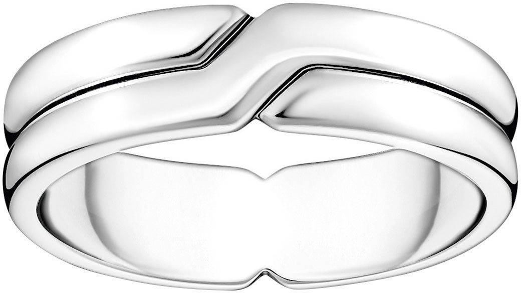 THOMAS SABO Fingerring Gekreuztes Silberring-Duo