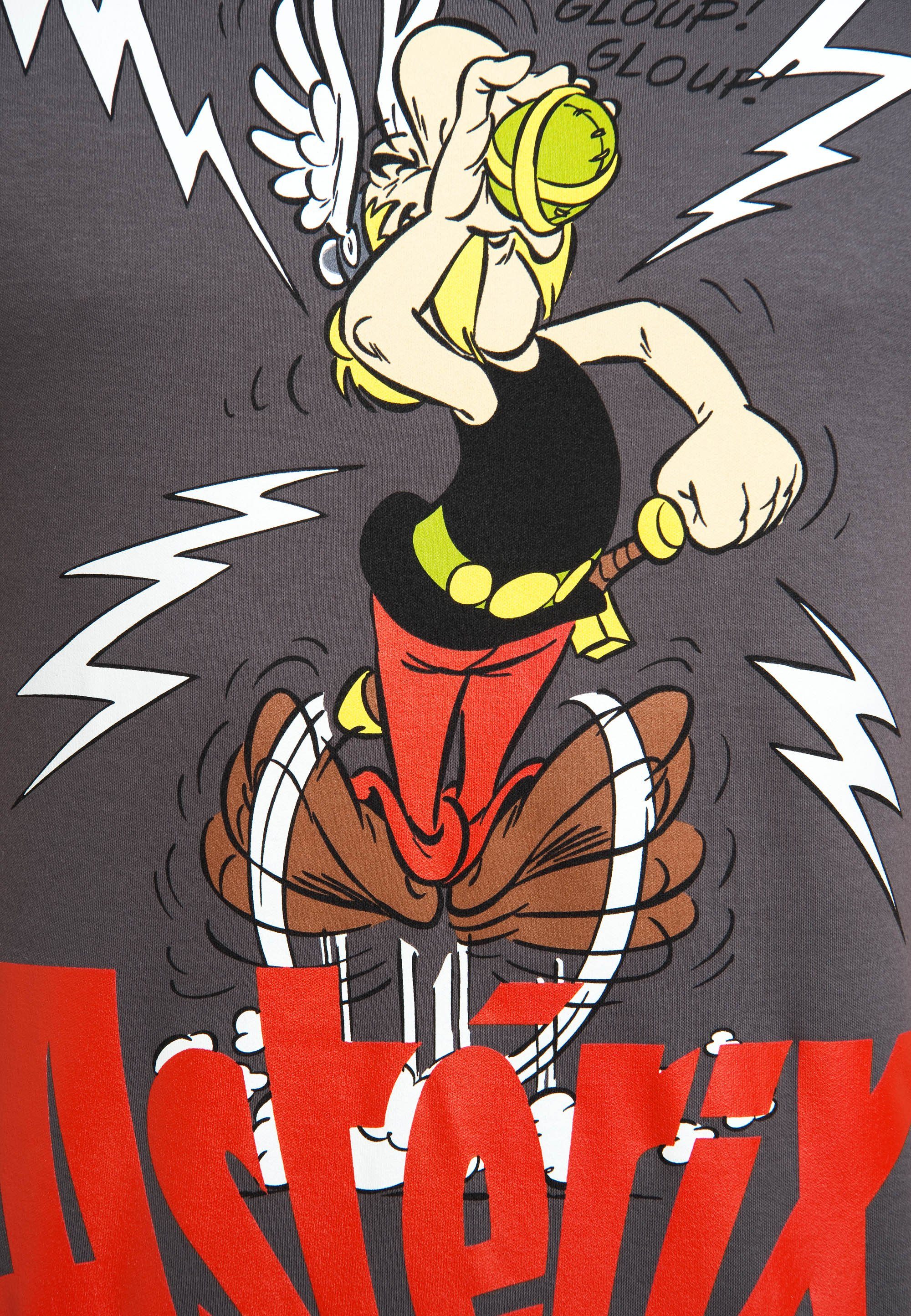 Zaubertrank-Print grau mit LOGOSHIRT Asterix Asterix- und Le T-Shirt Gaulois