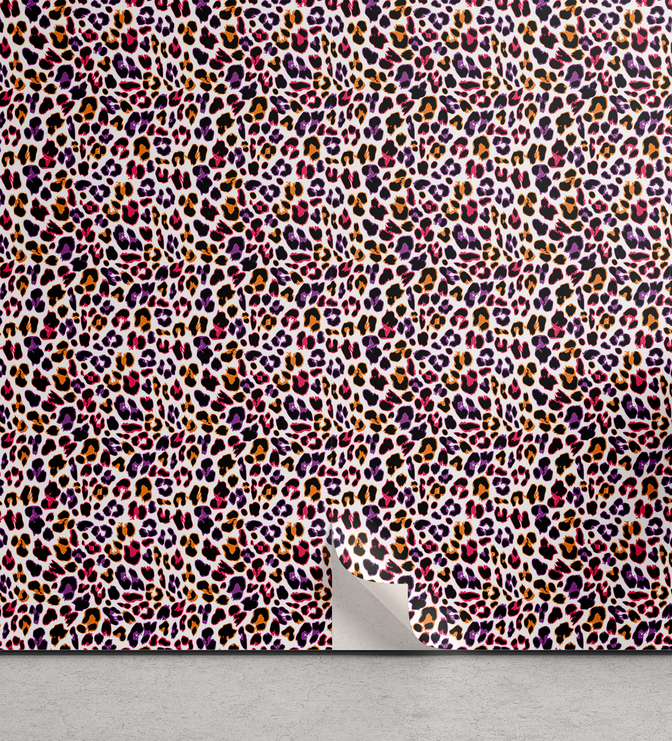 Küchenakzent, afrikanisch Safari-Leopard-Tier-Motiv Abakuhaus Wohnzimmer selbstklebendes Vinyltapete