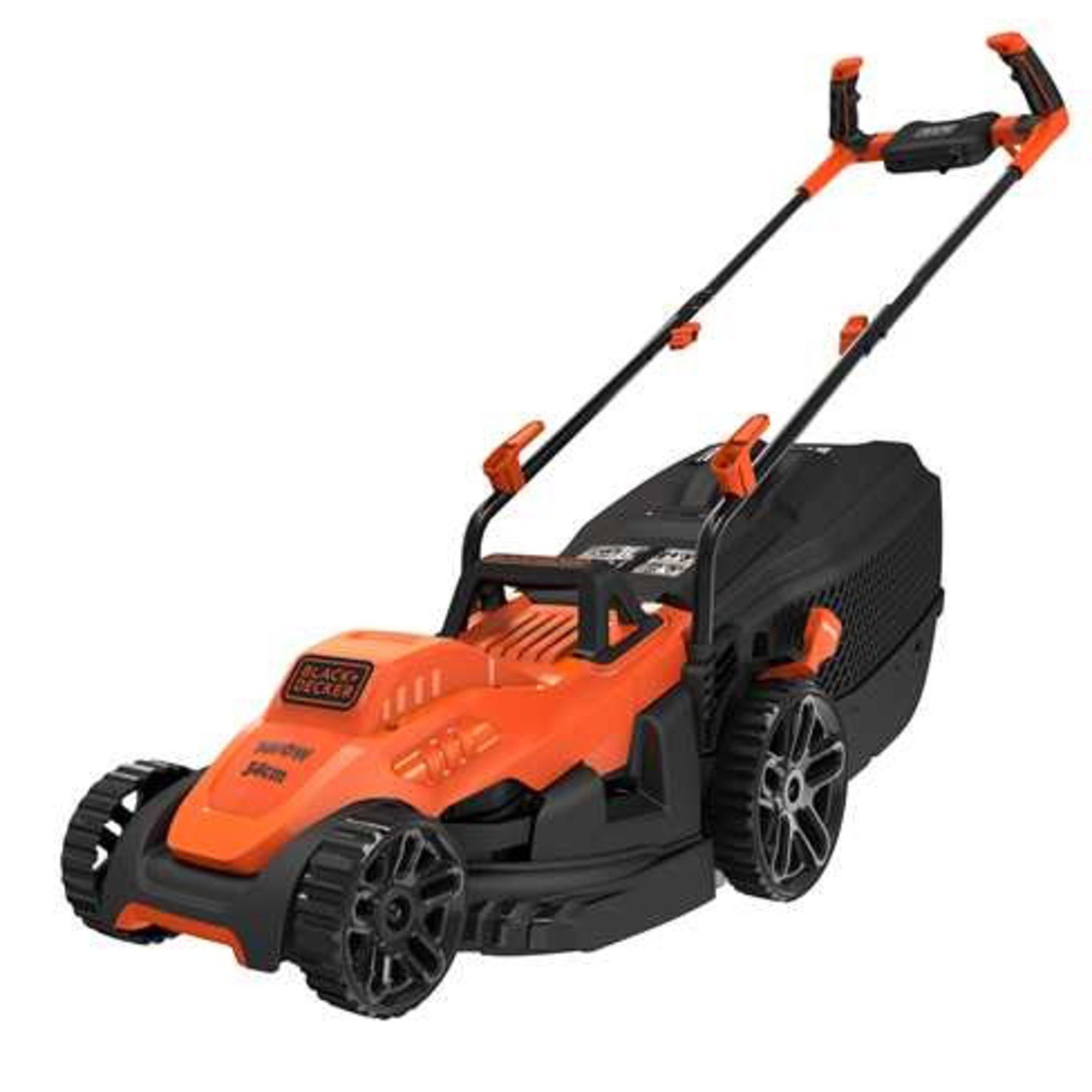 Black + Decker Elektrorasenmäher BLACK+DECKER Rasenmäher BEMW461BH-QS, 34cm, (1.400, 34 cm Schnittbreite, (1.400 Watt)