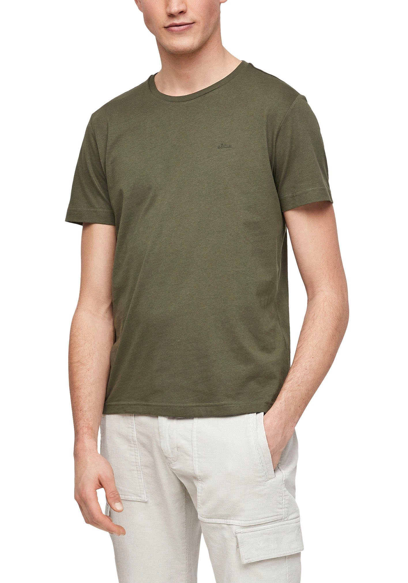 s.Oliver T-Shirt gut kombinierbar khaki