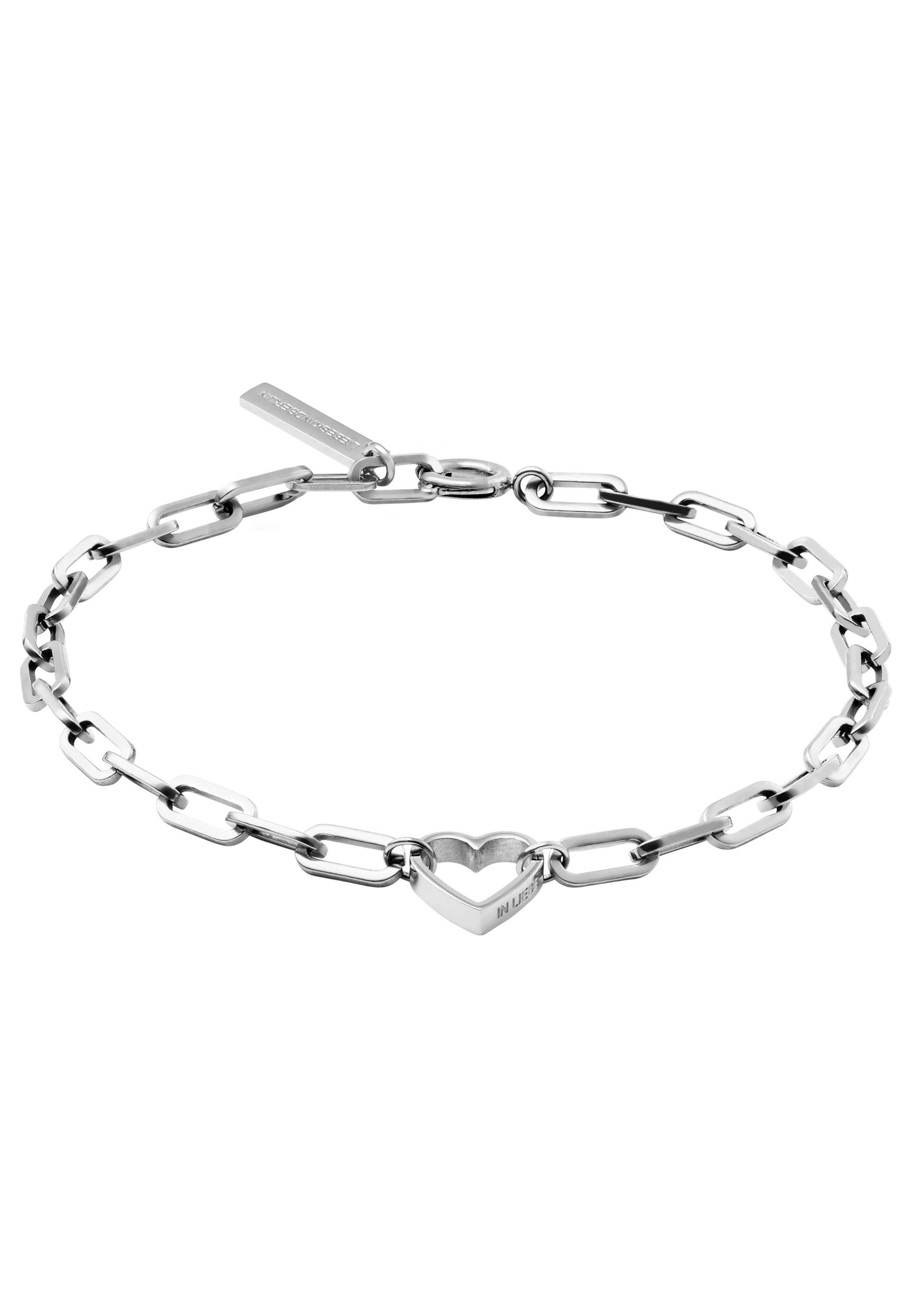 Liebeskind Berlin Armband Schmuck Geschenk Edelstahl Armkette Herz, LJ-0343-B-20, LJ-0344-B-20