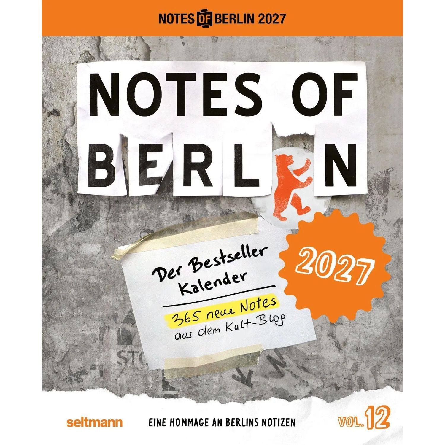 Abreißkalender Notes of Berlin 2027