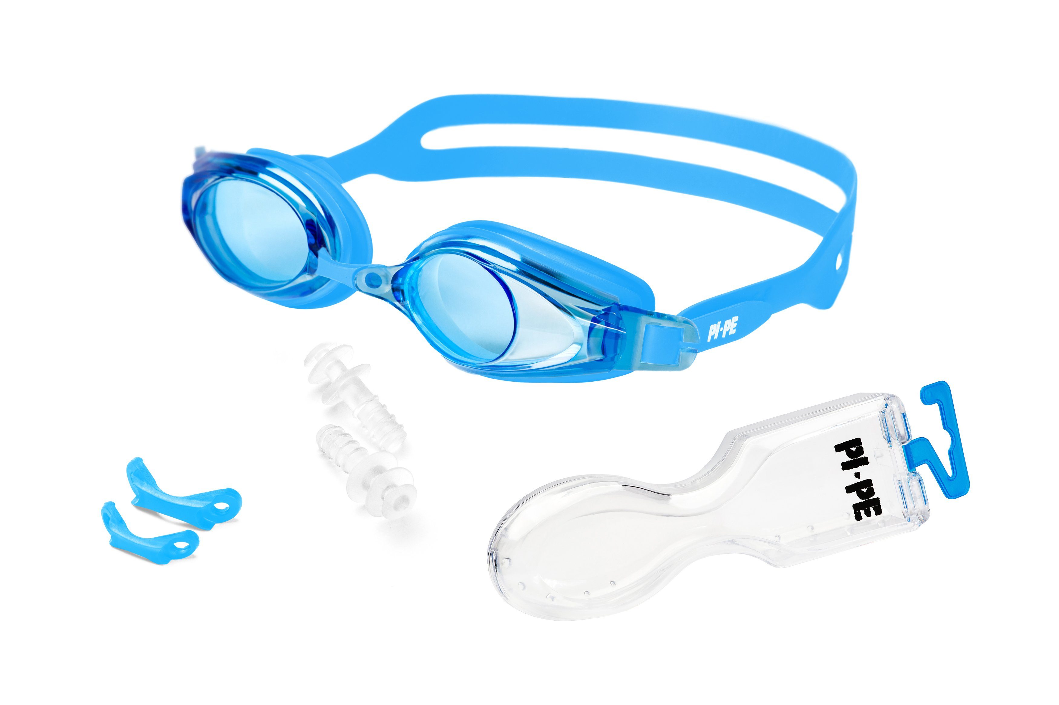 PI-PE Taucherbrille PI-PE Schwimmbrille Active dunkelblau