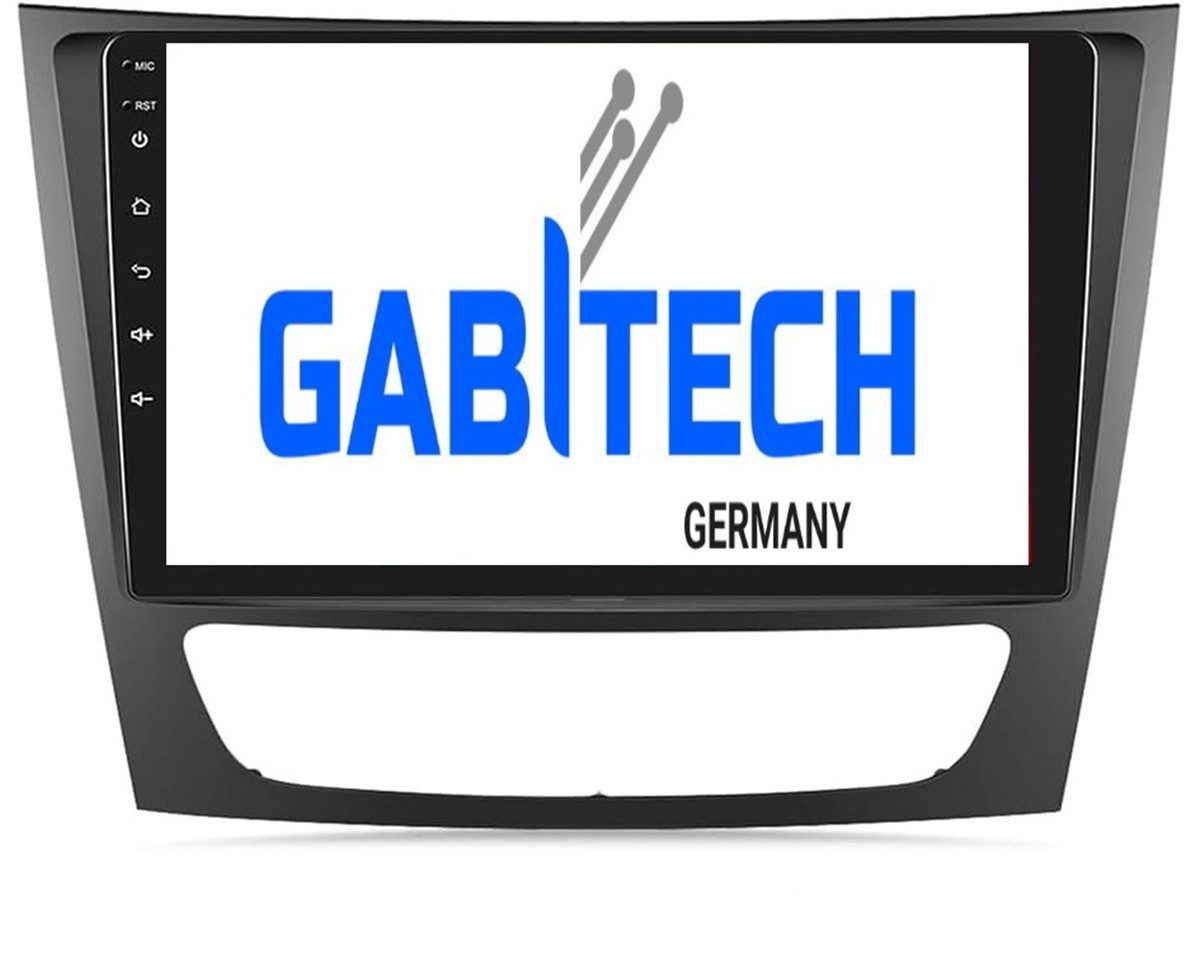 GABITECH Carplay Android radio GPS NAVI für Mercedes Benz W211 CLS W219 W463 Einbau-Navigationsgerät (EUROPA, FM / AM-Radio RDS DAB+ Optional Drahtlos Carplay und Android Auto)