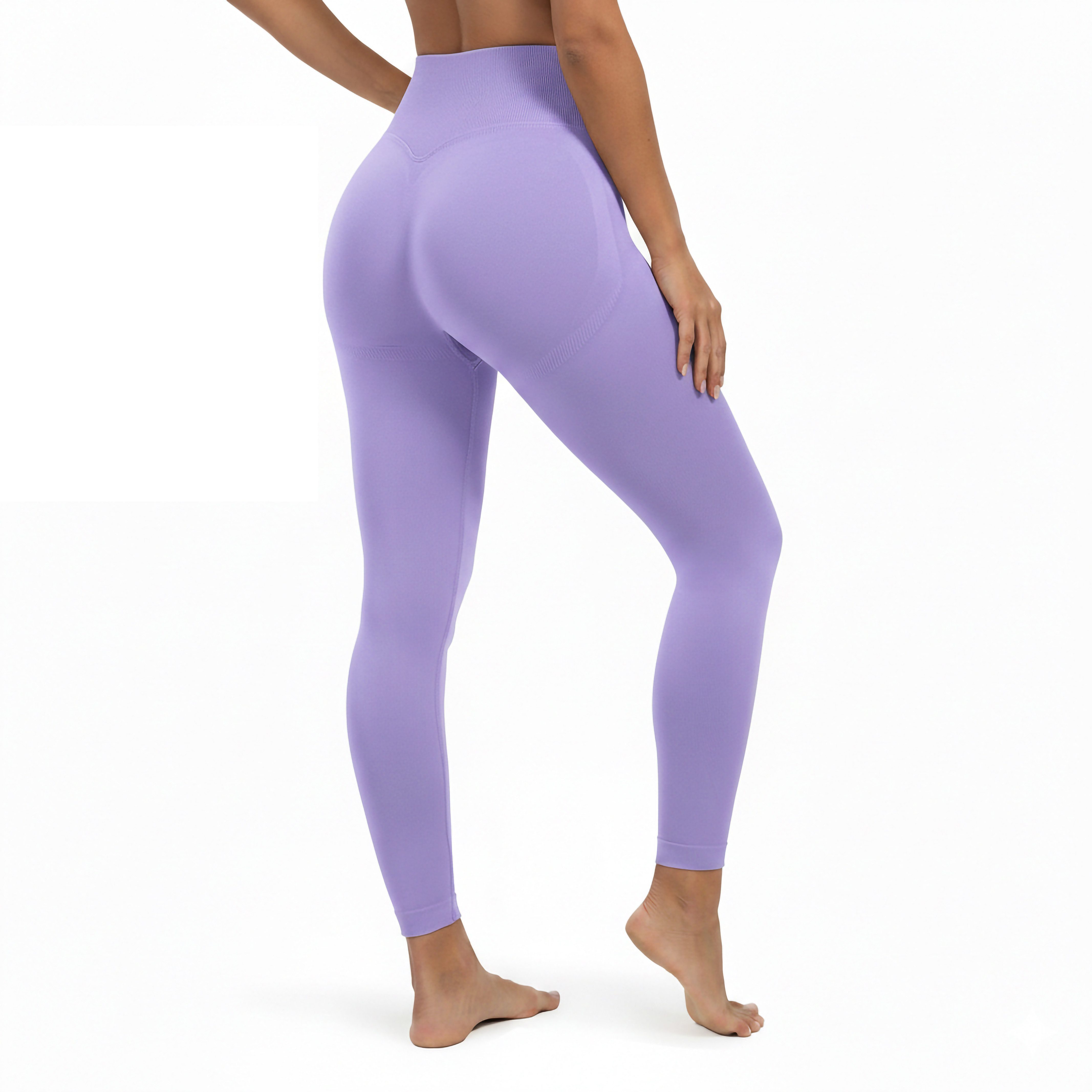 Smilodox Leggings Elin, Butt Lift Sporthose, Highwaist V-Shape Gym Leggings Shaped Fit Squatproof Seamless Trainingshose Sport Yoga Alltag