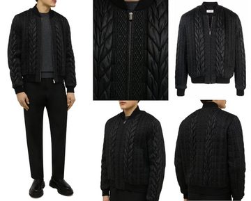 Valentino Winterjacke SAINT LAURENT BLACK BOMBER JACKET Teddy Blouson Mantel Coat Bomber Par