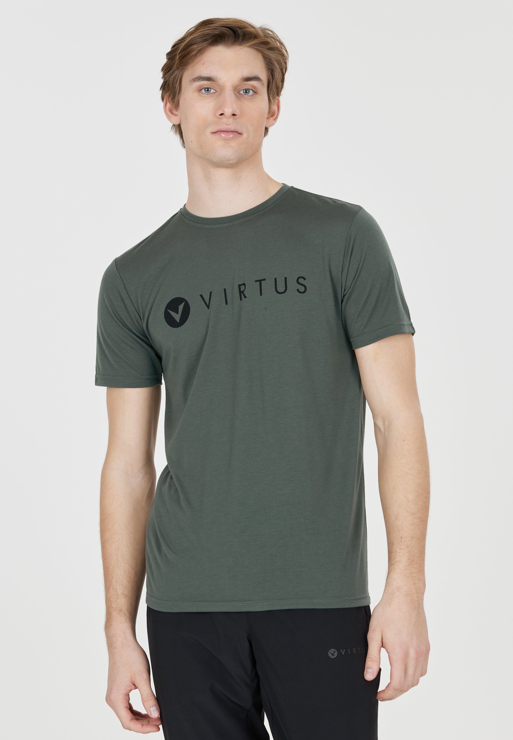 Virtus Funktionsshirt EDWARDO (1-tlg) mit schnell trocknender QUICK DRY Technologie grün