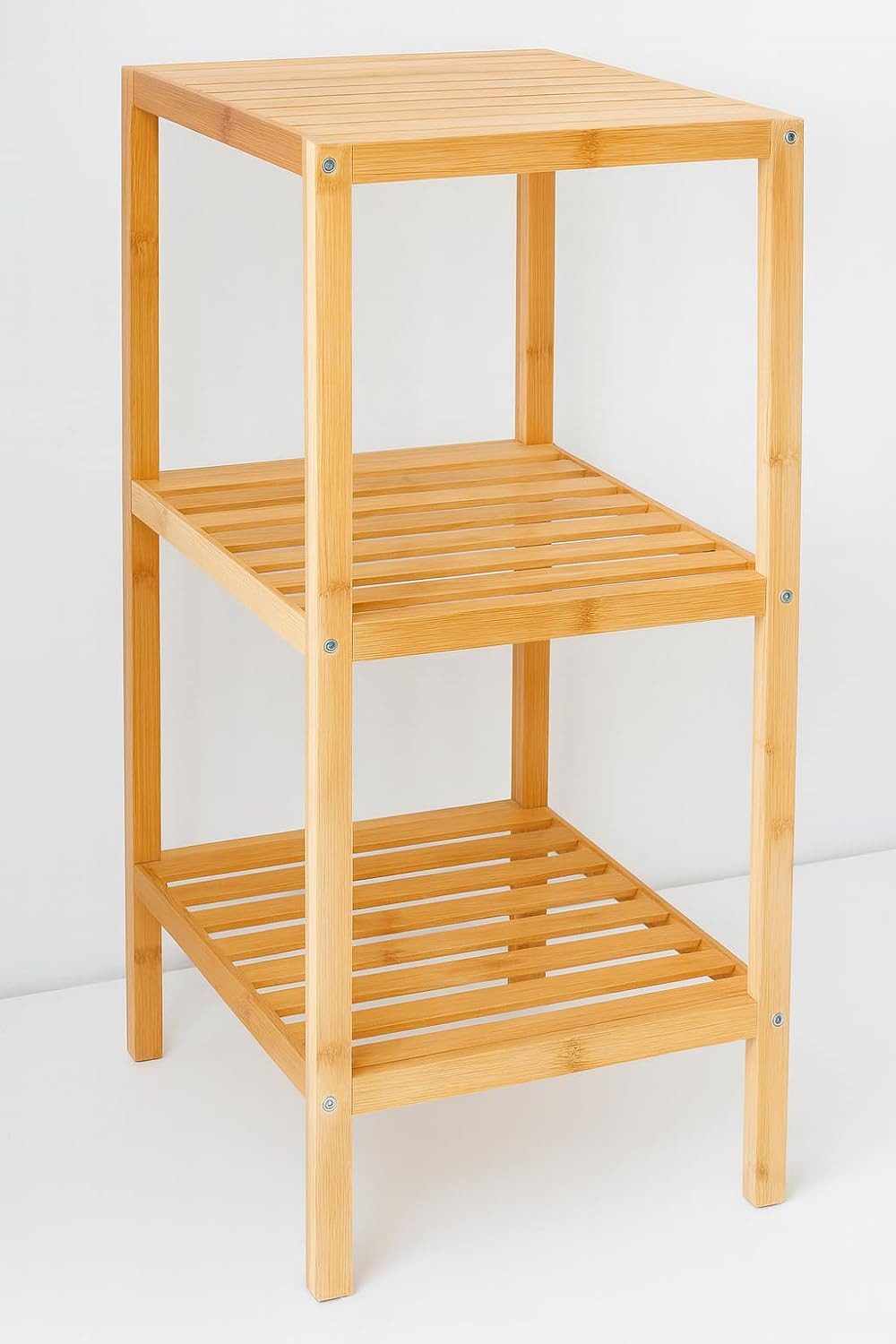 hausleben Regal Bambus mit 3 Böden, 1-tlg., 77x30x33 cm, umweltfreundlich
