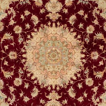 Orientteppich Perser - Täbriz - Royal - 200 x 153 cm - dunkelrot, morgenland, rechteckig, Höhe: 7 mm, Wohnzimmer, Handgeknüpft, Einzelstück mit Zertifikat