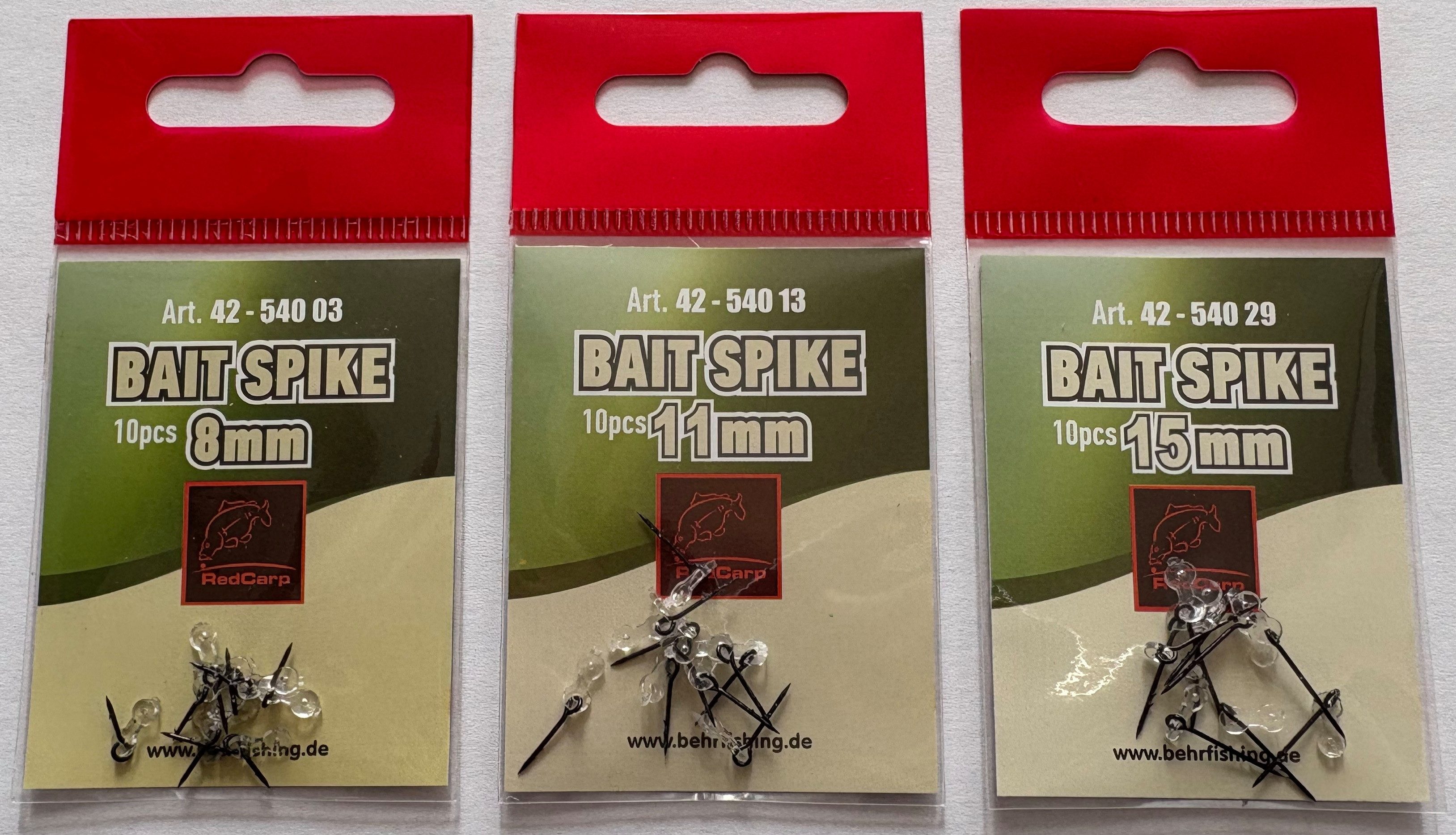 Behr Schnurstopper Boilie Stopper Stifte Bait Spike 10 St. - 3 Längen wählbar - Feedern, Unauffällige Farbe