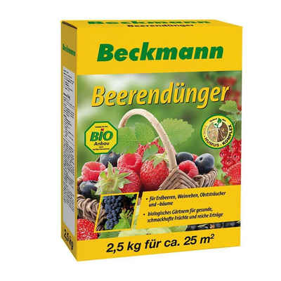 Beckmann IM GARTEN Obstdünger Beerendünger Früchtedünger Obstdünger 2,5 kg Karton