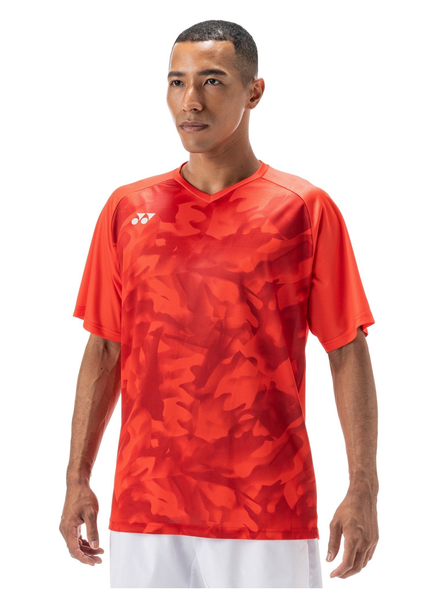 Yonex T-Shirt Crew Neck Club Team YM0033 (100% Polyester) 2025 rot Herren