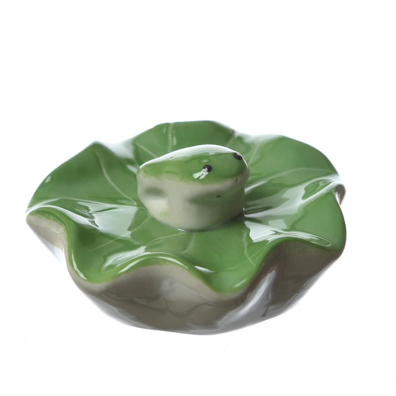 MARELIDA Dekofigur Teichdeko Schwimmfrosch Dekofigur Frosch für Teich Wasserschale 7,8cm