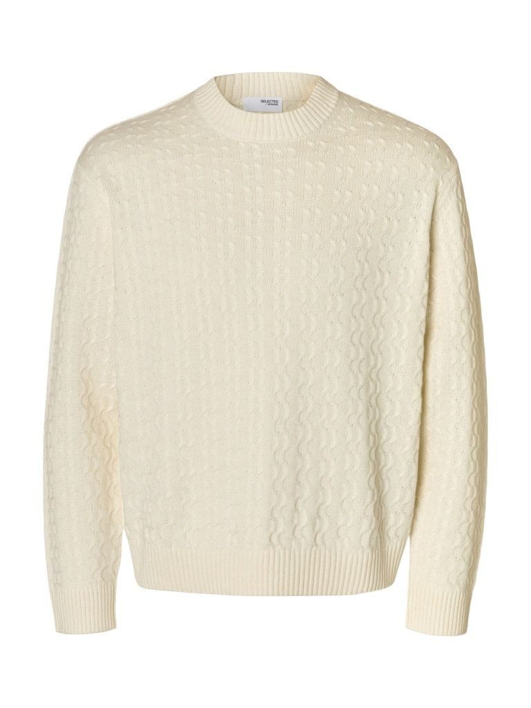 SELECTED HOMME Rundhalspullover SLHPHILIP LS KNIT RELAXED CREW NECK