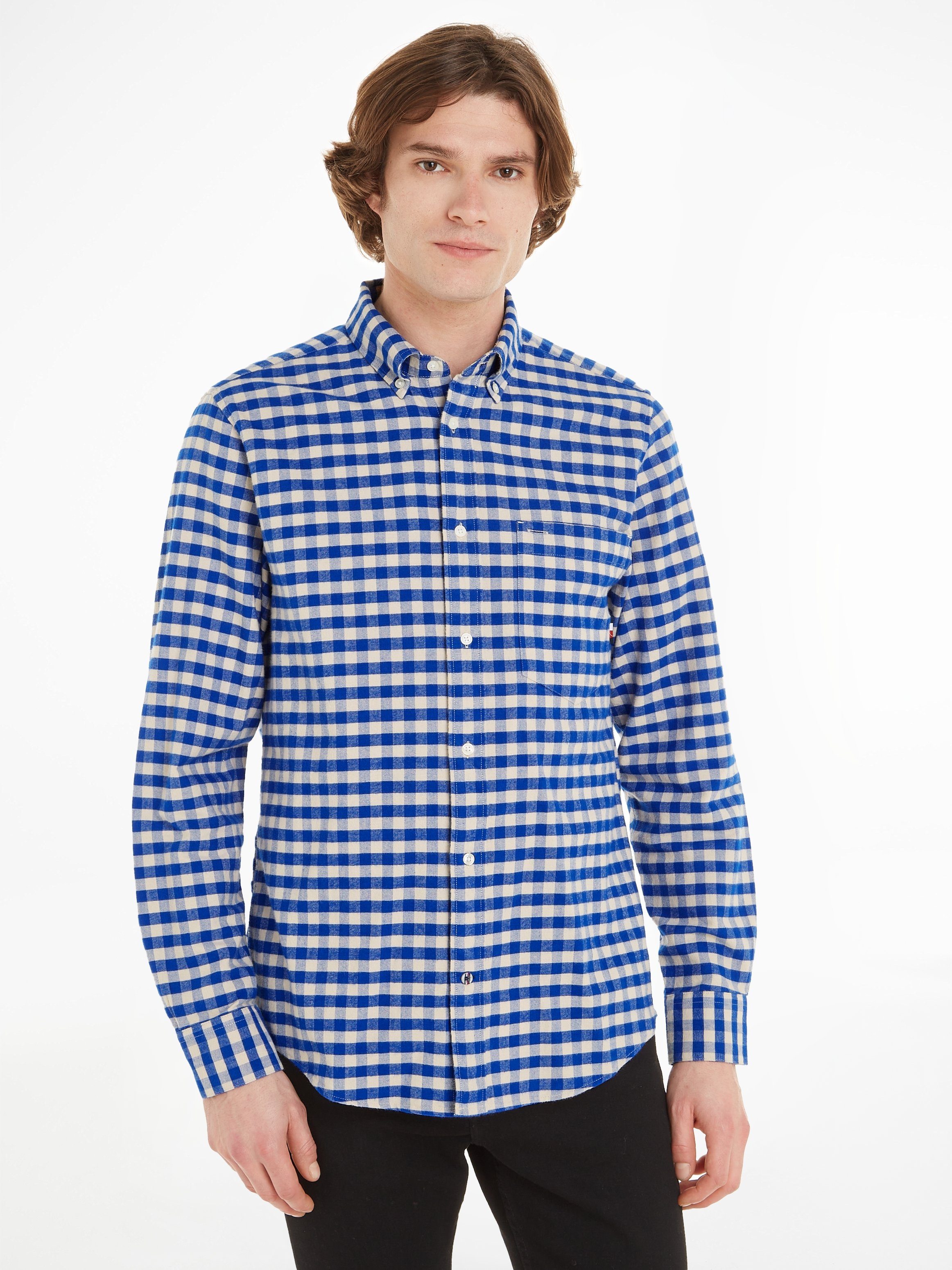 Tommy Hilfiger Karohemd OXFORD BRUSHED GINGHAM RF SHIRT