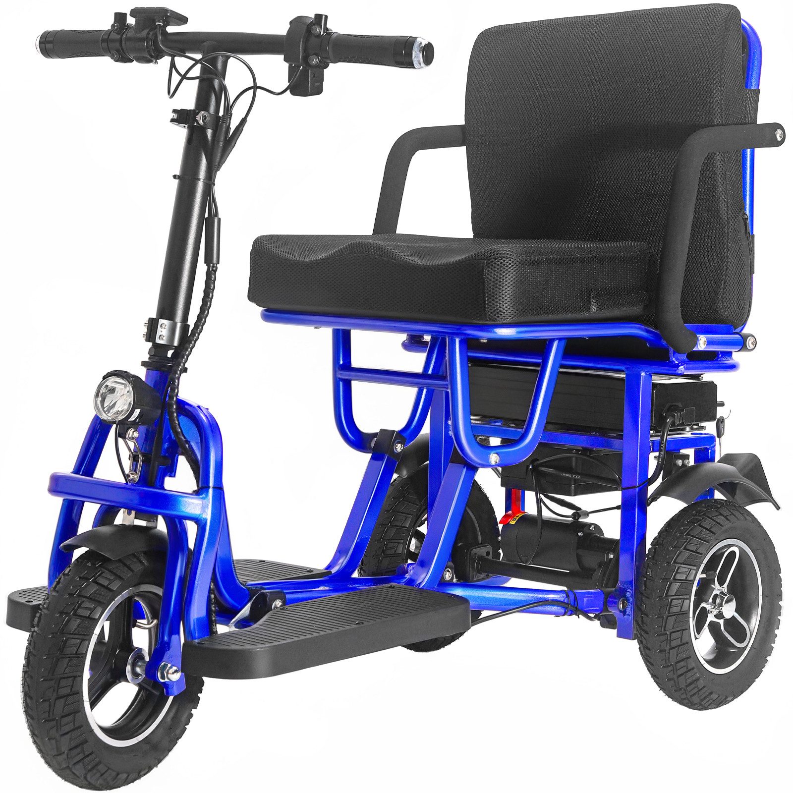 DOTMALL Elektrischer Rollator 350W Faltbarer 3-Rad Elektromobil für Senioren 32km Akku 48V/10Ah