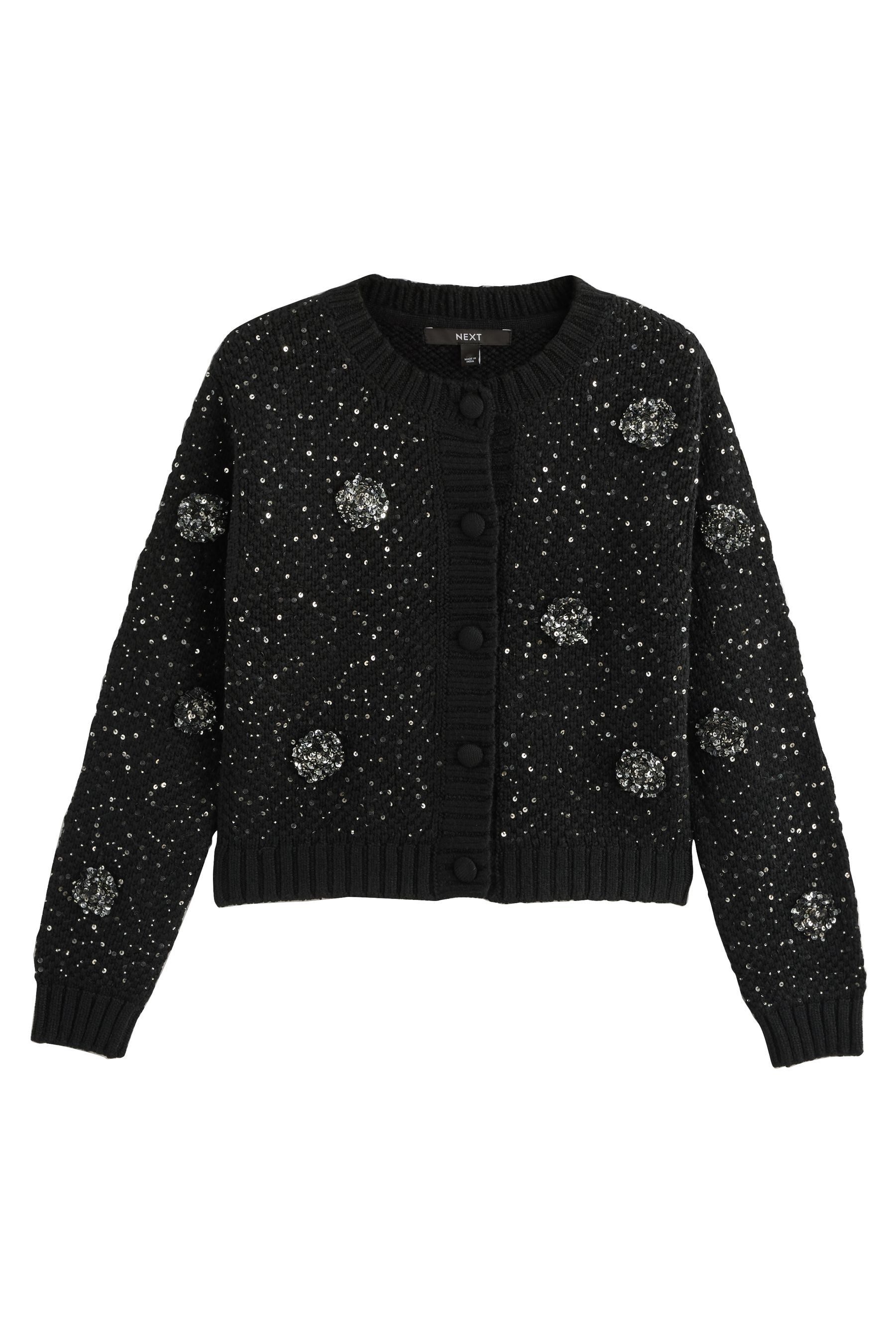 Next Strickjacke Strickjacke mit Paillettenverzierung (1-tlg) günstig online kaufen