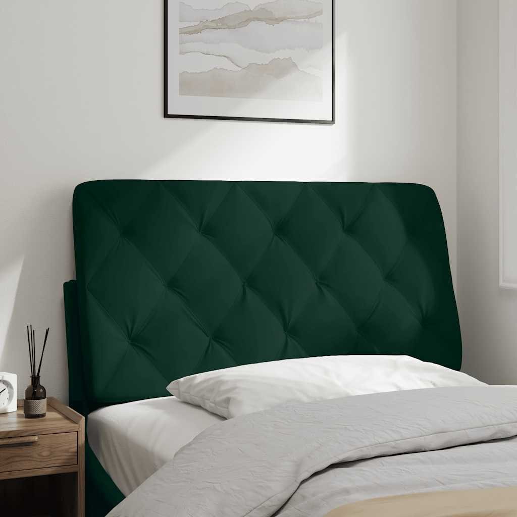 vidaXL Bett Kopfteil-Kissen Dunkelgrün 100 cm Samt (1-tlg)