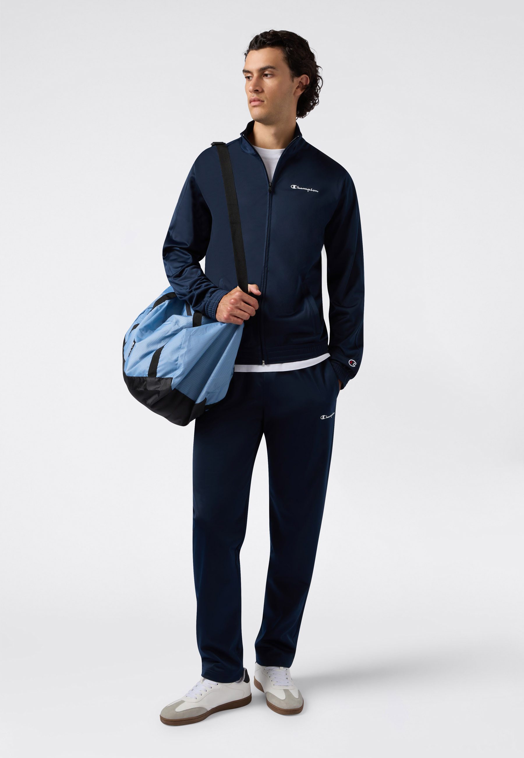 Champion Trainingsanzug Tracksuit Small Logo (2-tlg), zweiteiliges Set, mit Reißverschlusstaschen