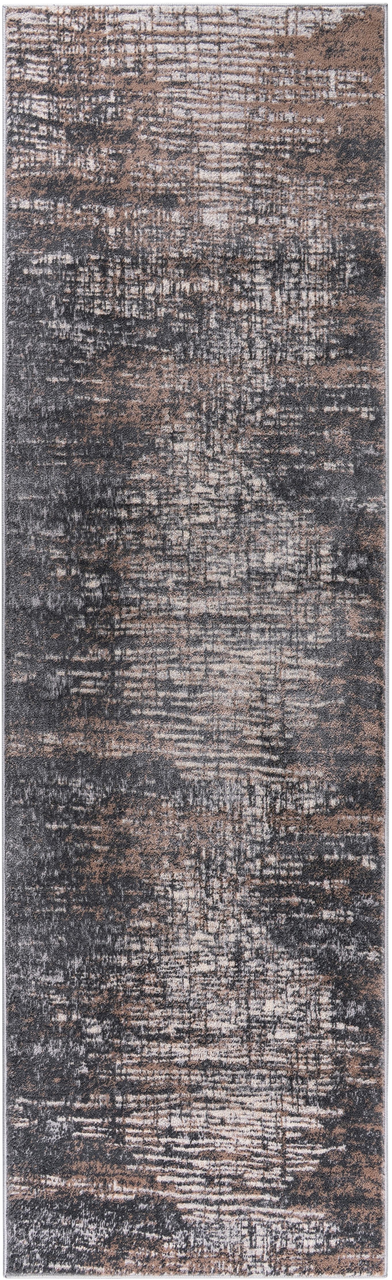 OTTO home Läufer Ariano, dezenter Glanz mit Hoch-Tief-Struktur, rechteckig, Höhe: 12 mm, Vintage Design, Schrumpf Carving-Effekt, Wohnzimmer, Flur