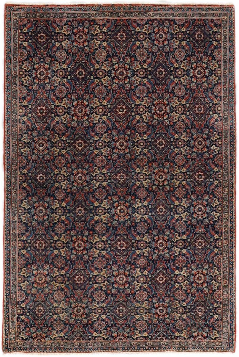 Orientteppich Farahan Antik 108x159 Handgeknüpfter Orientteppich / Perserteppich, Nain Trading, rechteckig, Höhe: 8 mm