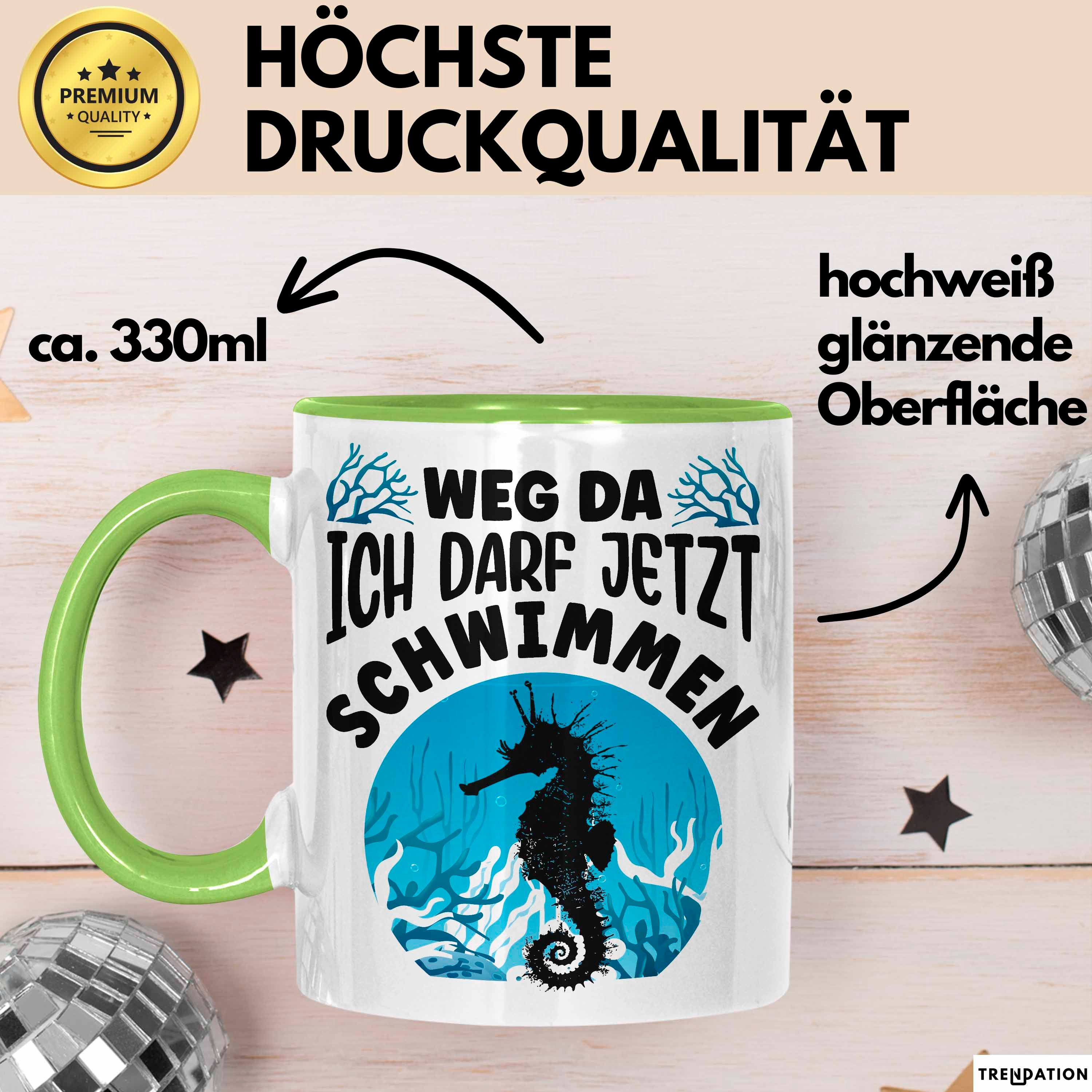 Trendation Tasse Seepferdchen Bestanden Tasse Geschenk Weg Da Ich Darf Jetzt