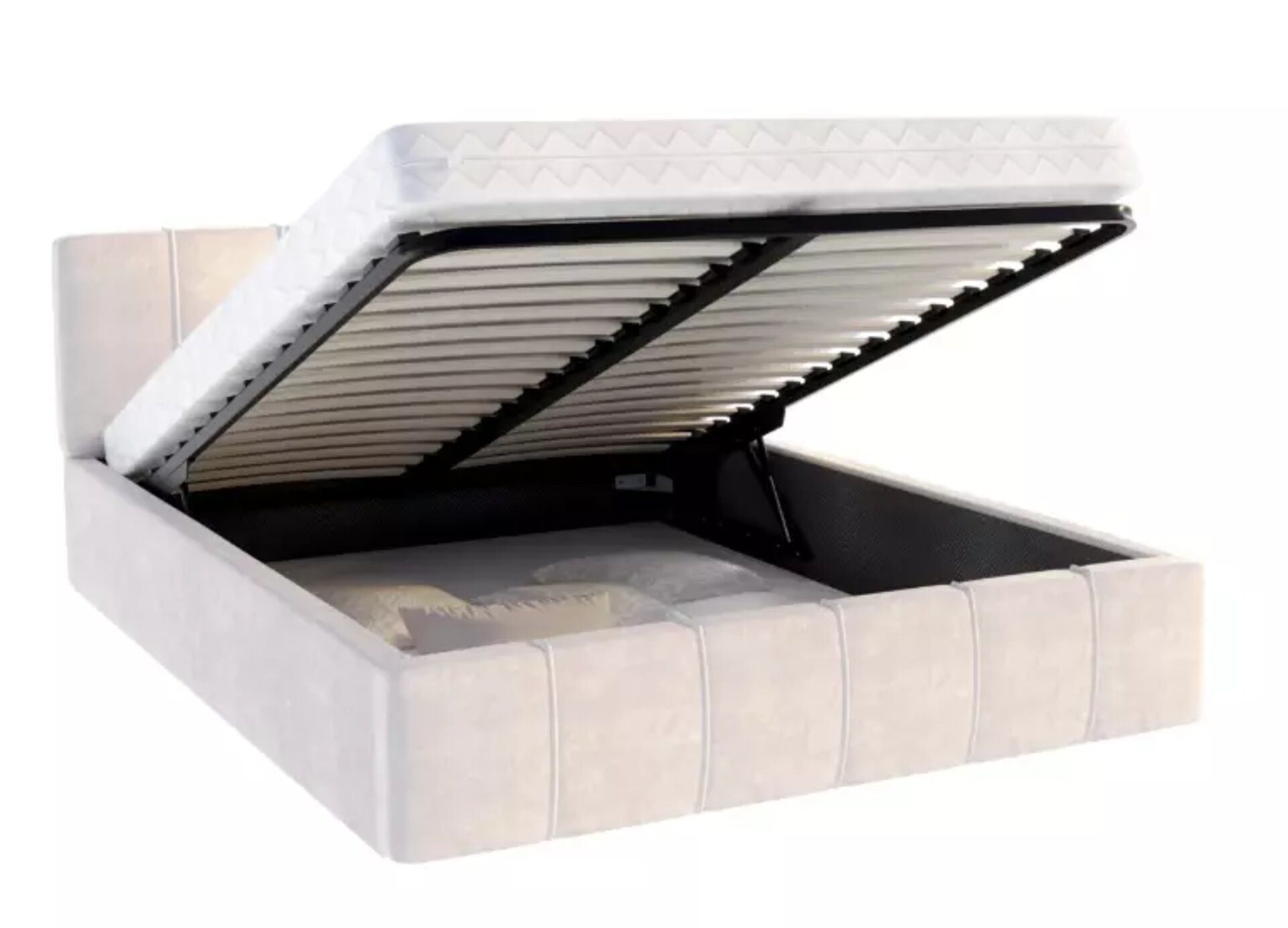 thematys Polsterbett Bett aus Velours Stauraumbett - TOPSELLER - MADE IN EU günstig online kaufen